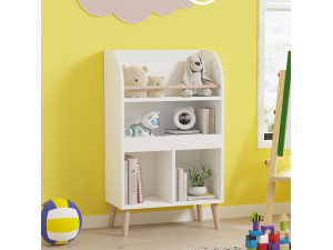 Holz Bücherregal "Minola" - 60 x 30 x 102 cm - Weiß 2