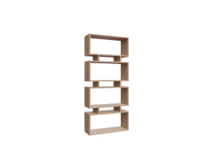 Bücherregal aus Holz "Langdon" - 72 x 25 x 161 cm - Beige