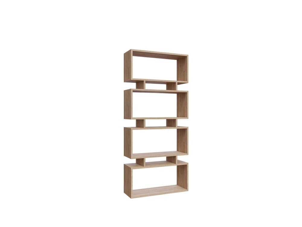 Bücherregal aus Holz "Langdon" - 72 x 25 x 161 cm - Beige