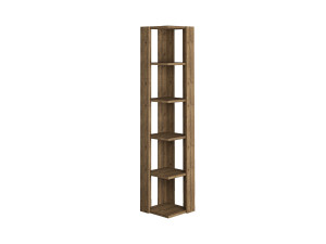 Holz Bücherregal "Nati" - 32 x 32 x 161 cm - Braun
