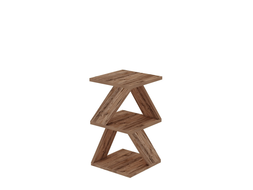 Beistelltisch „Albeni“ aus Holz – 29 x 29 x 54 cm – Atlantische Kiefer