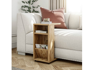 Beistelltisch aus Holz "Filinta" - 30 x 40 x 63 cm - Braun 2
