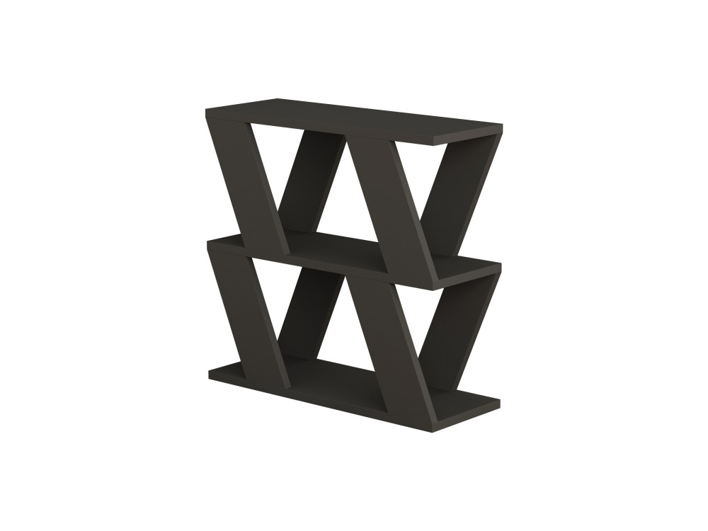 Beistelltisch aus Holz "Lazena" - 60 x 22 x 57 cm - Anthrazit