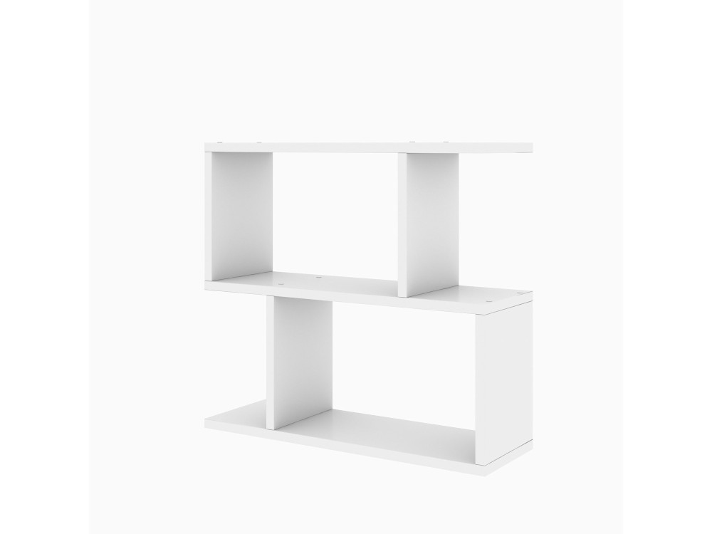 Beistelltisch aus Holz "Lale" - 60 x 20 x 55 cm - Weiß