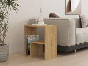 Beistelltisch aus Holz "Yepa" - 45 x 29 x 51 cm - Eiche Saphir 2