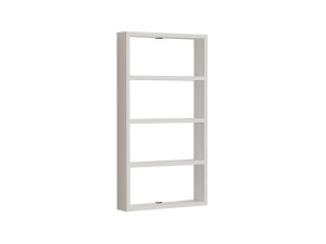 Wandregal aus Holz "Quatro" - 43 x 9 x 80 cm - Weiß