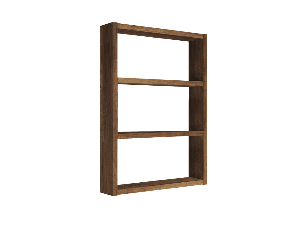 Wandregal aus Holz "PR1" - 43 x 9 x 60 cm - Walnussholz