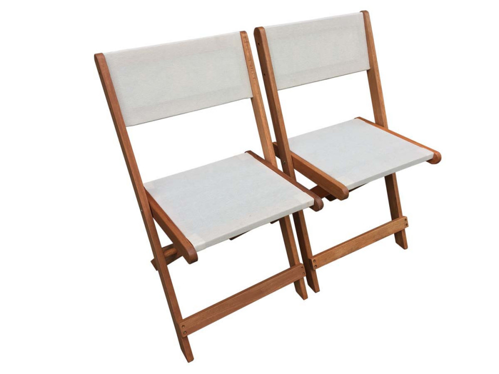 Gartenlounge Essgruppe "Séoul" - 1 Tisch + 6 Stühle - Maple - Beige