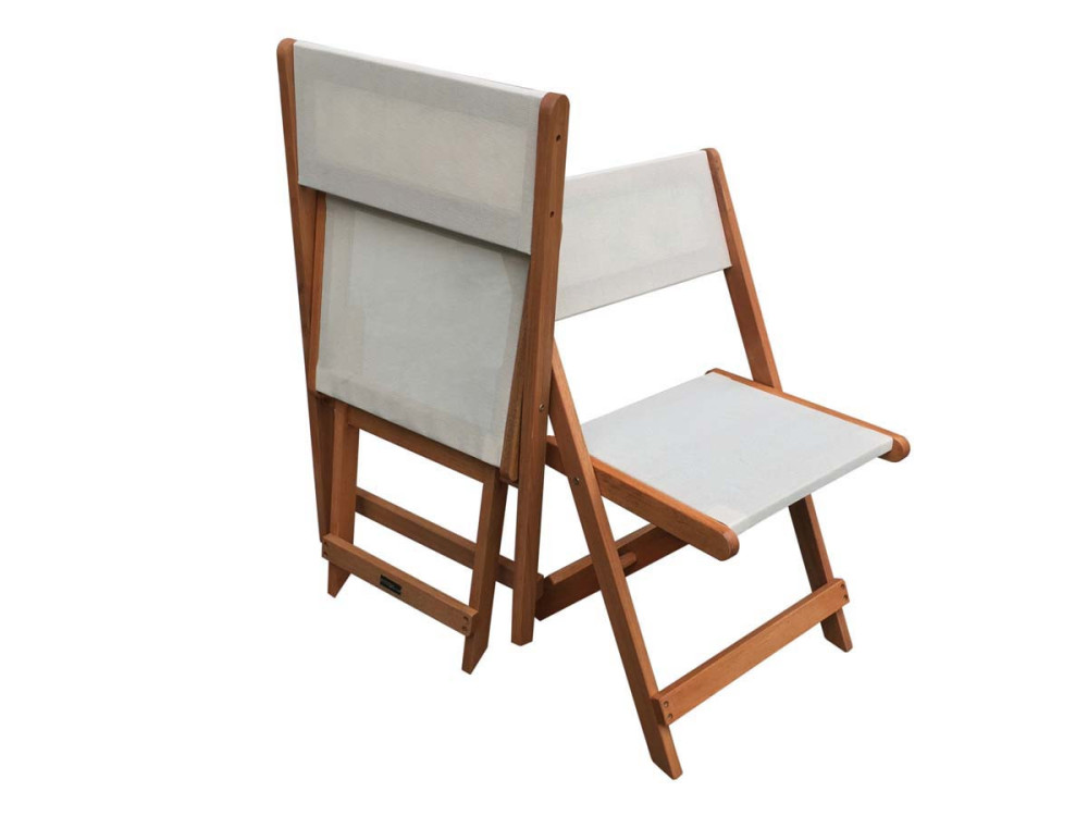 Gartenlounge Essgruppe "Séoul" - 1 Tisch + 6 Stühle - Maple - Beige
