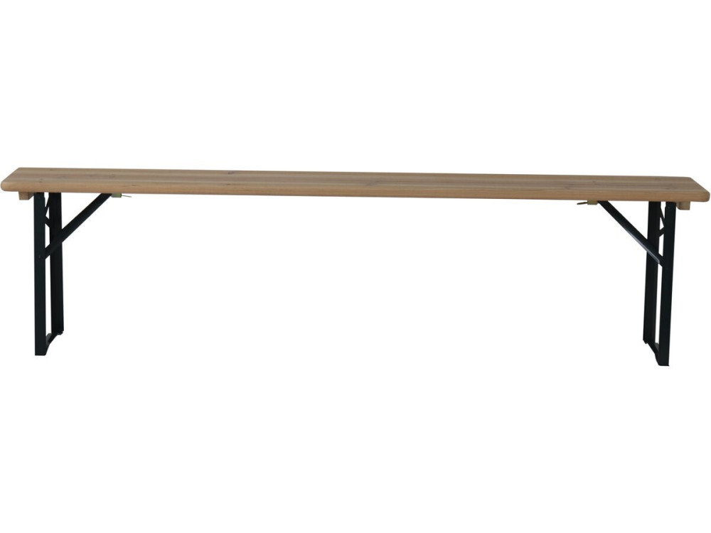 Bistrot-Gartentisch klappbar mit 2 Bänken "Lisbonne" - 176 x 46 x 75 cm -  Braun