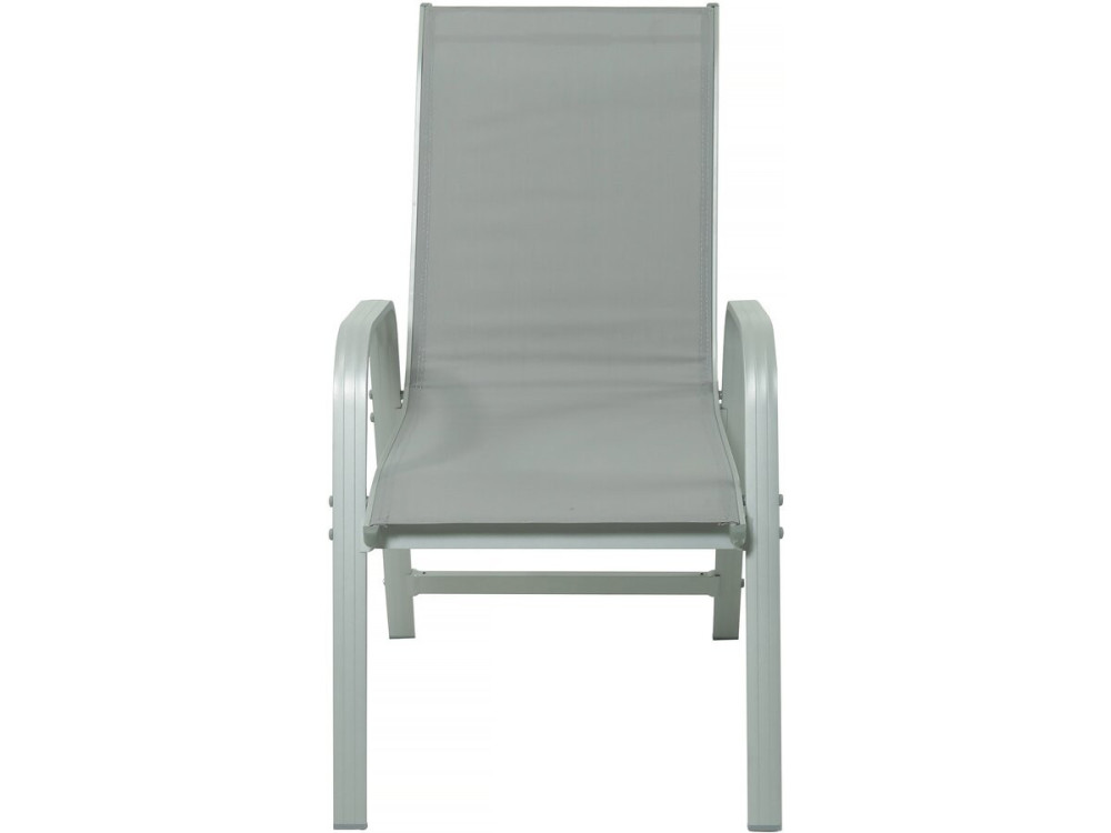 Ausziehbarer Tisch und Gartenstühle aus Aluminium "Lagos" - 200/320 x 105 x 76 cm - Taupe - 10 Plätze