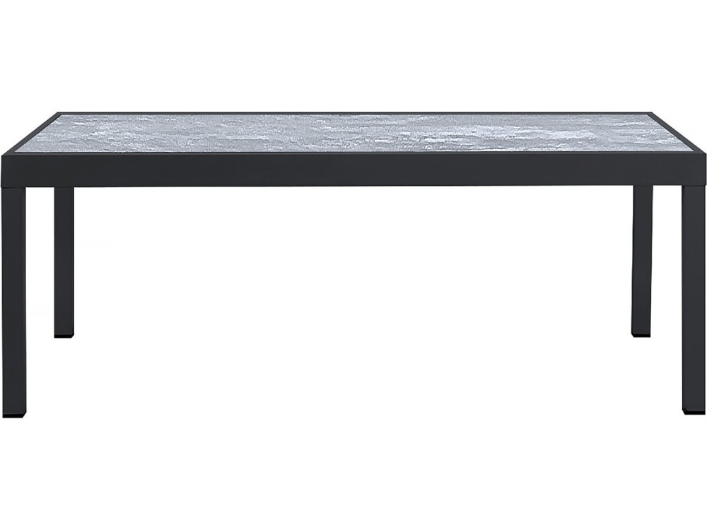 Ausziehbarer Tisch und Gartenstühle aus Aluminium "Lagos" - 200/320 x 105 x 76 cm - Taupe - 12 Plätze