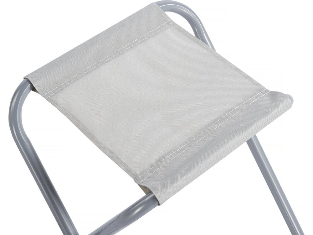 Set aus Campingtisch und 4 Klapphockern - 125 x 60 cm - Weiß