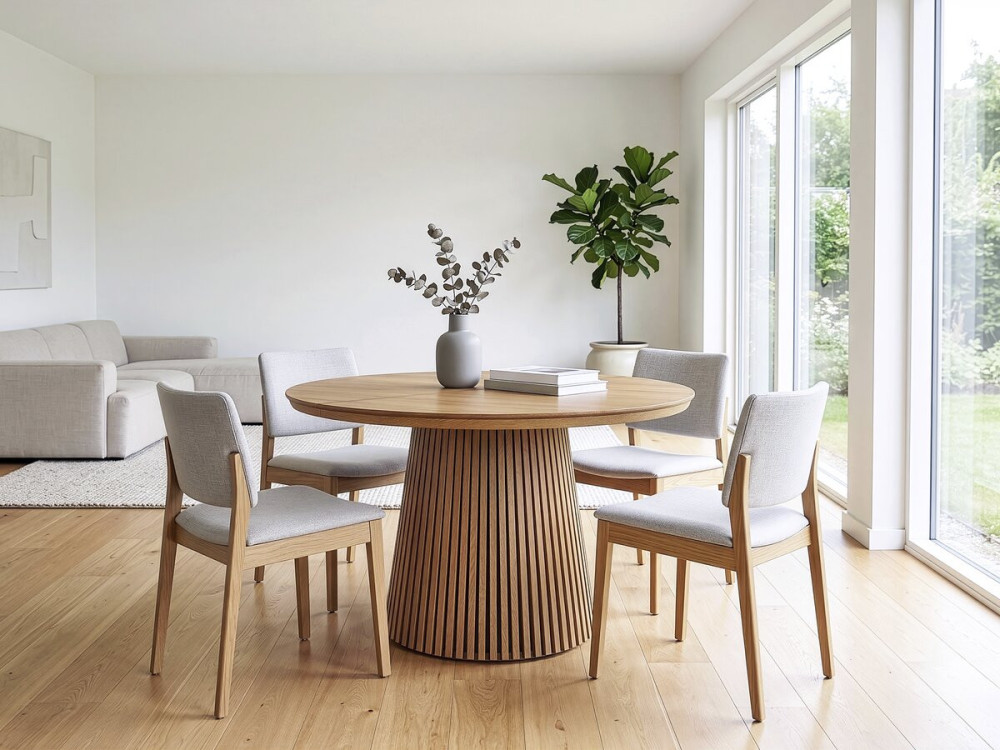 Ausziehbarer Esstisch aus Holz "Sylva" - 120/200 cm - 4 bis 8 Plätze - Braun