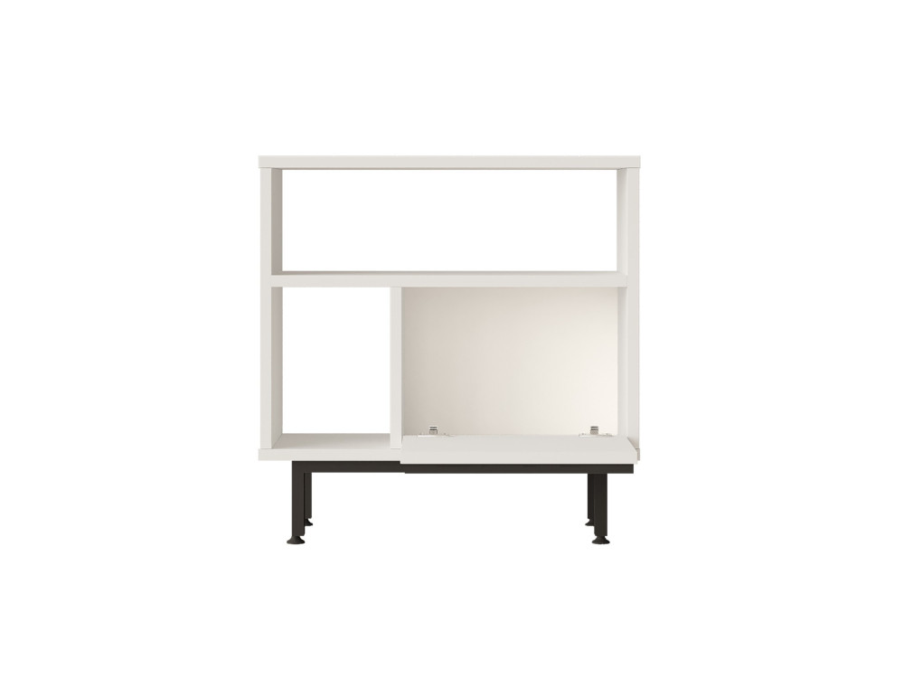 Beistelltisch aus Holz "Calvin" - 60 x 25 x 60 cm - Weiß