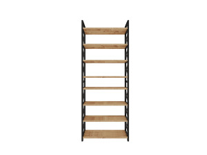 Bücherregal aus Holz "Plastic" - 46 x 18 x 128 cm - Schwarz