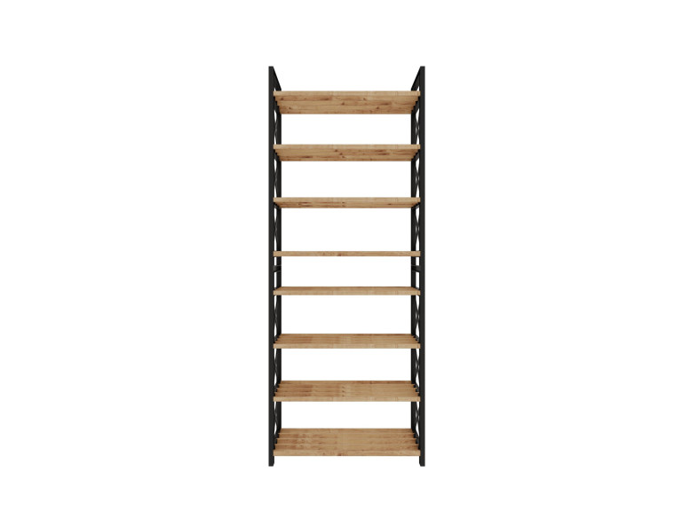 Bücherregal aus Holz "Plastic" - 46 x 18 x 128 cm - Schwarz