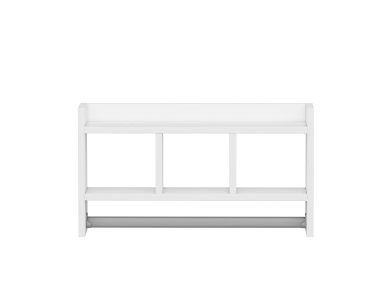 Wandregal aus Holz "Asya" - 63 x 14 x 35 cm - Weiß