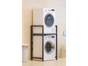 Waschmaschinenschrank aus Metall "Junior" - 70 x 60 x 116 cm - Weiß 2