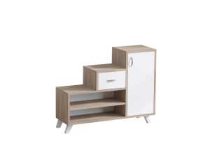 Schuhschrank aus Holz "Retro" - 90 x 33 x 77 cm - Beige