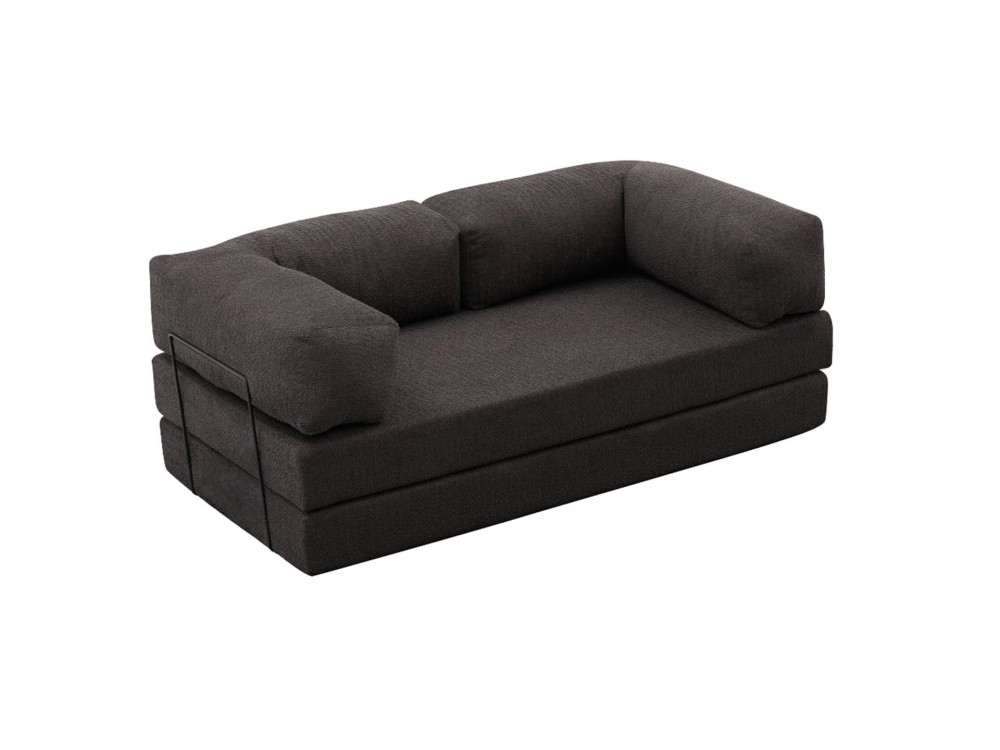 3-Sitzer-Sofa mit Stoffbezug "Comfort" - 190 x 95 x 75 cm - Anthrazitgrau