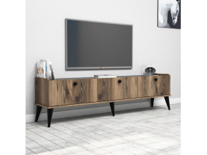 TV-Möbel aus Holz "Lidya" - 180 x 35 x 49 cm - Braun 2
