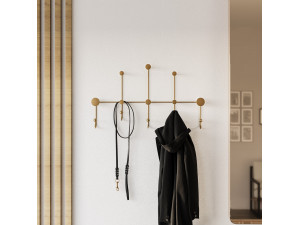 Wandhaken aus Metall "iyon-A" - 80 x 10 x 45 cm - Gold 2