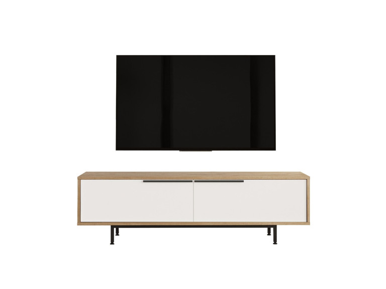TV-Möbel aus Holz "ON1-SW" - 160 x 35 x 45 cm - Weiß