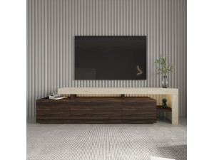 TV-Möbel aus Holz "Beliz" - 192 x 37 x 53 cm - Braun 2
