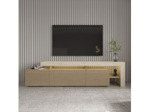 TV-Möbel aus Holz "Beliz" - 192 x 37 x 53 cm - Beige 2
