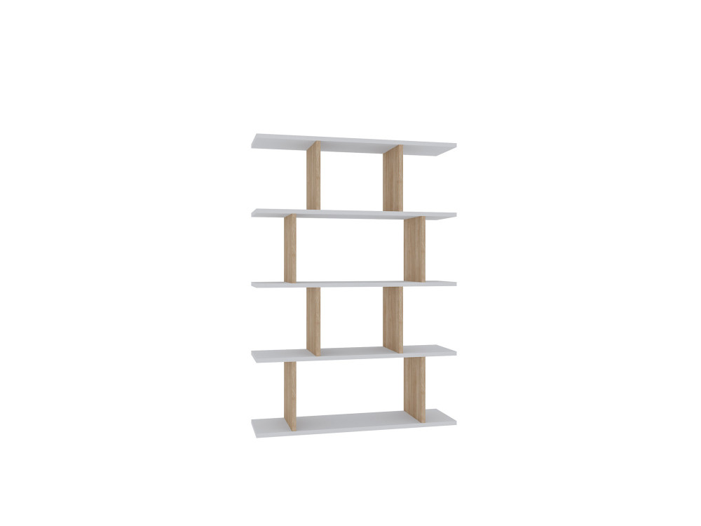 Holz Bücherregal "Harmon" - 90 x 25 x 127 cm - Weiß