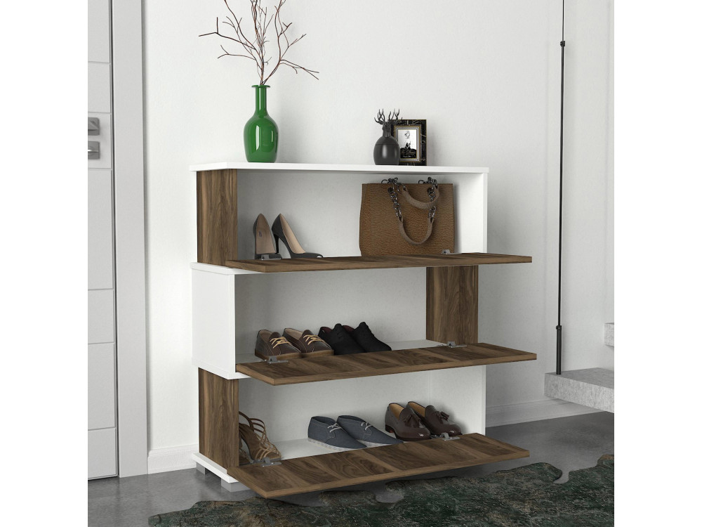Holzschuhmöbel "Napolyon" - 90 x 30 x 93 cm - Braun