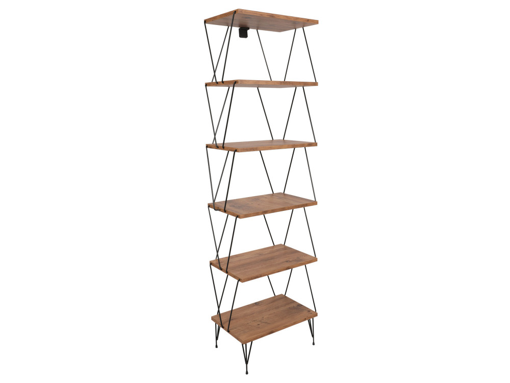 Bücherregal aus Holz "Balaban" - 46 x 30 x 165 cm - Braun