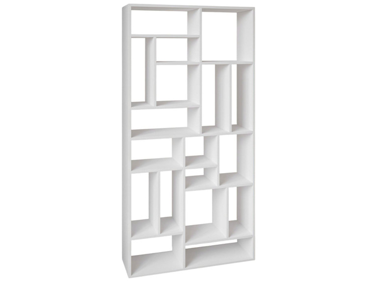 Bücherregal aus Holz "Nicola" - 90 x 30 x 180 cm - Weiß