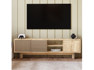 TV-Möbel aus Holz "Ravello" - 150 x 30 x 45 cm - Beige 2