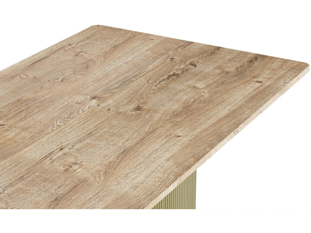 Ovaler Holz-Esstisch "Zenith" - 180 cm - 8 Sitzplätze - Beige