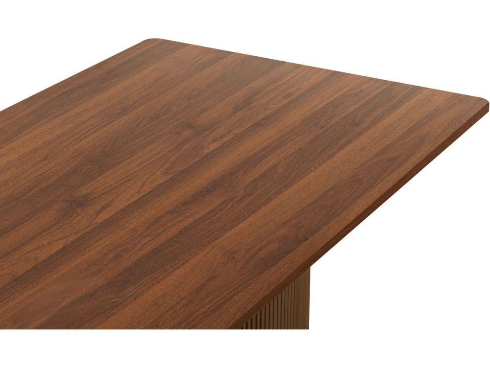 Ovaler Holz-Esstisch "Zenith" - 180 cm - 8 Plätze - Braun