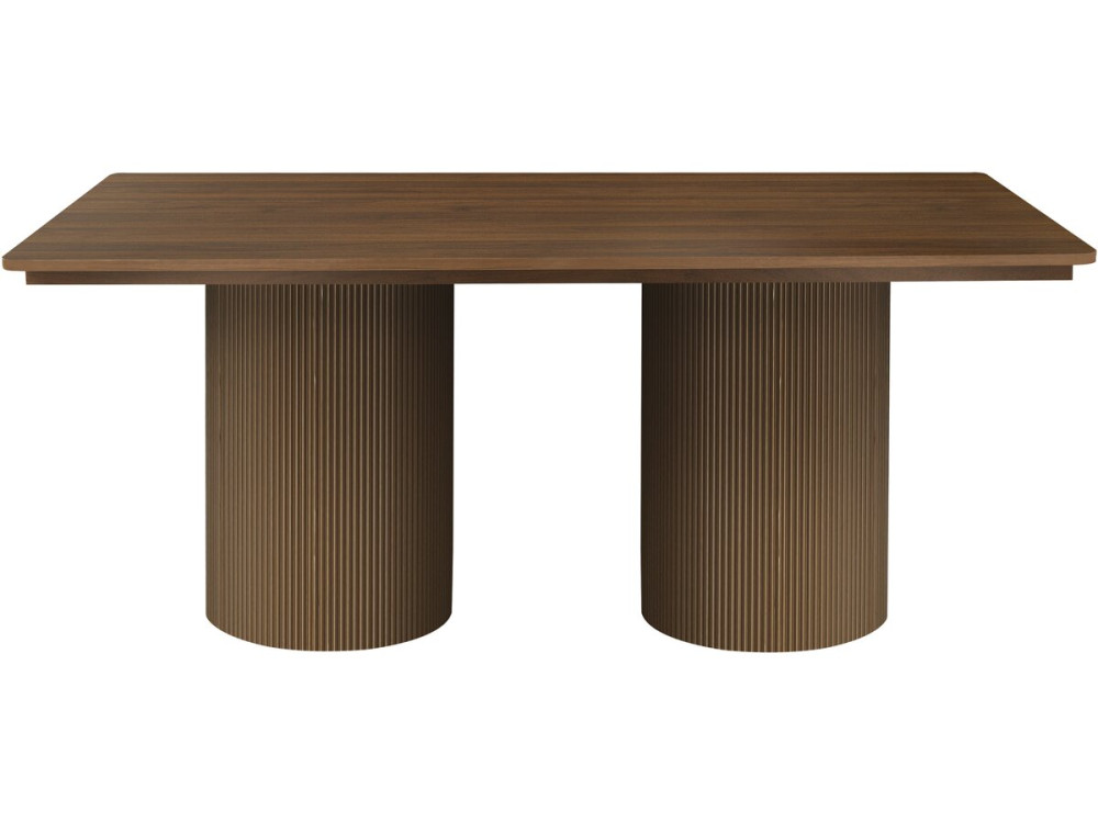 Ovaler Holz-Esstisch "Zenith" - 180 cm - 8 Plätze - Braun