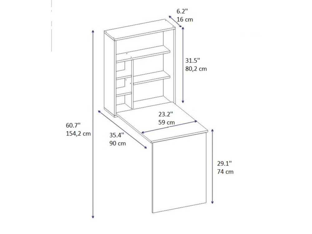 Schminktisch aus Holz "Sedir" - 90 x 59 x 74 cm - Beige