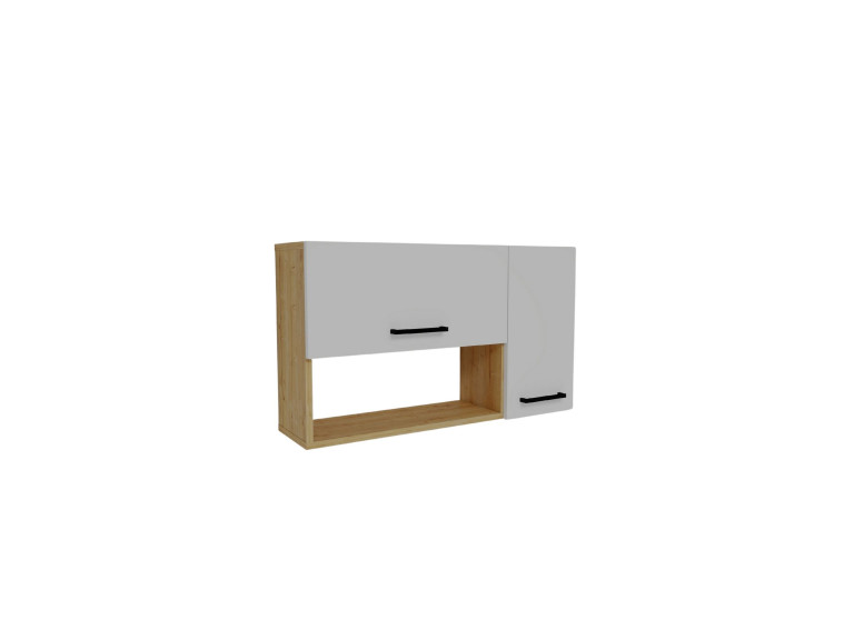 Anrichte aus Holz "Akasya" - 90 x 24 x 52 cm - Weiß