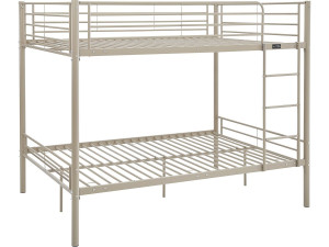 Doppelstockbett mit Bettkasten "Adam" - 140 x 190 cm - Taupe