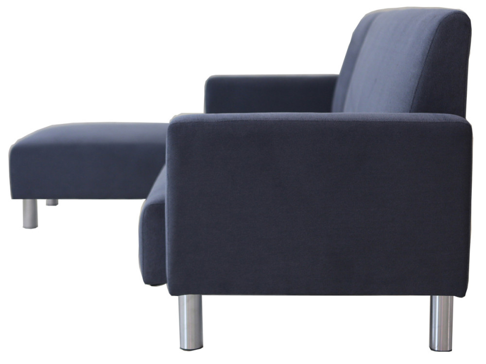 Wendesofa aus Stoff "Rio" - 4-Sitzer - Grau