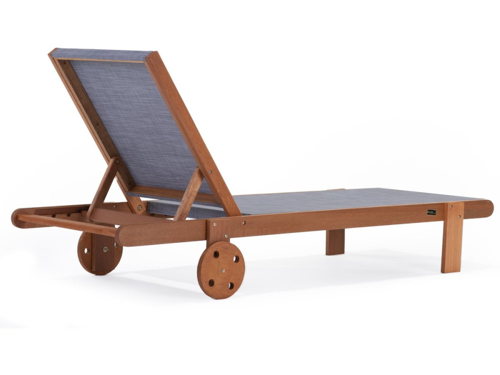 Sonnenliege aus Tropenholz "Saigon" - Maple - Grau - 4er-Set
