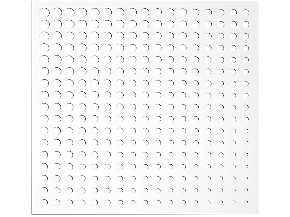 Deko-Panel - "Moon" - 5er-Set - 1.00 x 1.00 m - Weiß