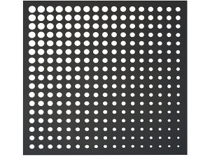 Deko-Panel - "Moon" - 5er-Set - 1.00 x 1.00 m - Grau
