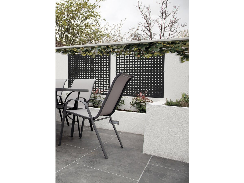 Deko-Panel - "Moon" - 5er-Set - 1.00 x 1.00 m - Grau