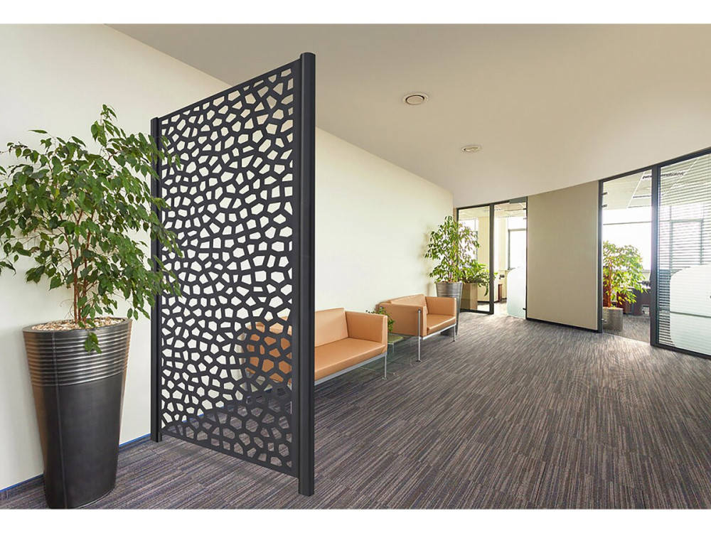 Deko-Panel - "Mosaic" - 5er-Set - 1.00 x 2.00 m - Grau
