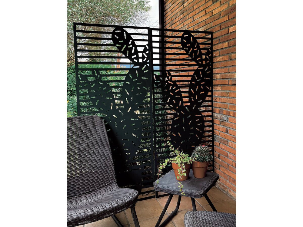 Deko-Panel - "Kaktus" - 4er-Set - 0.60 x 1.50 m - Grün
