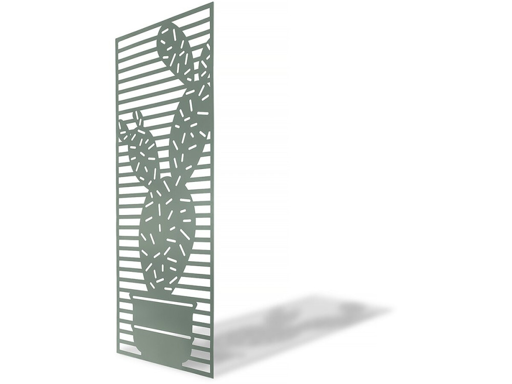 Deko-Panel - "Kaktus" - 4er-Set - 0.60 x 1.50 m - Grün