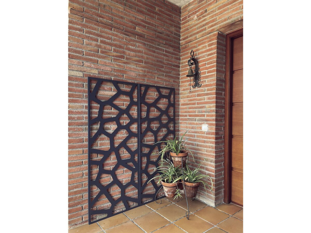 Deko-Paneel - "Stone" - 4er-Set - 0.60 x 1.50 m - Taupe